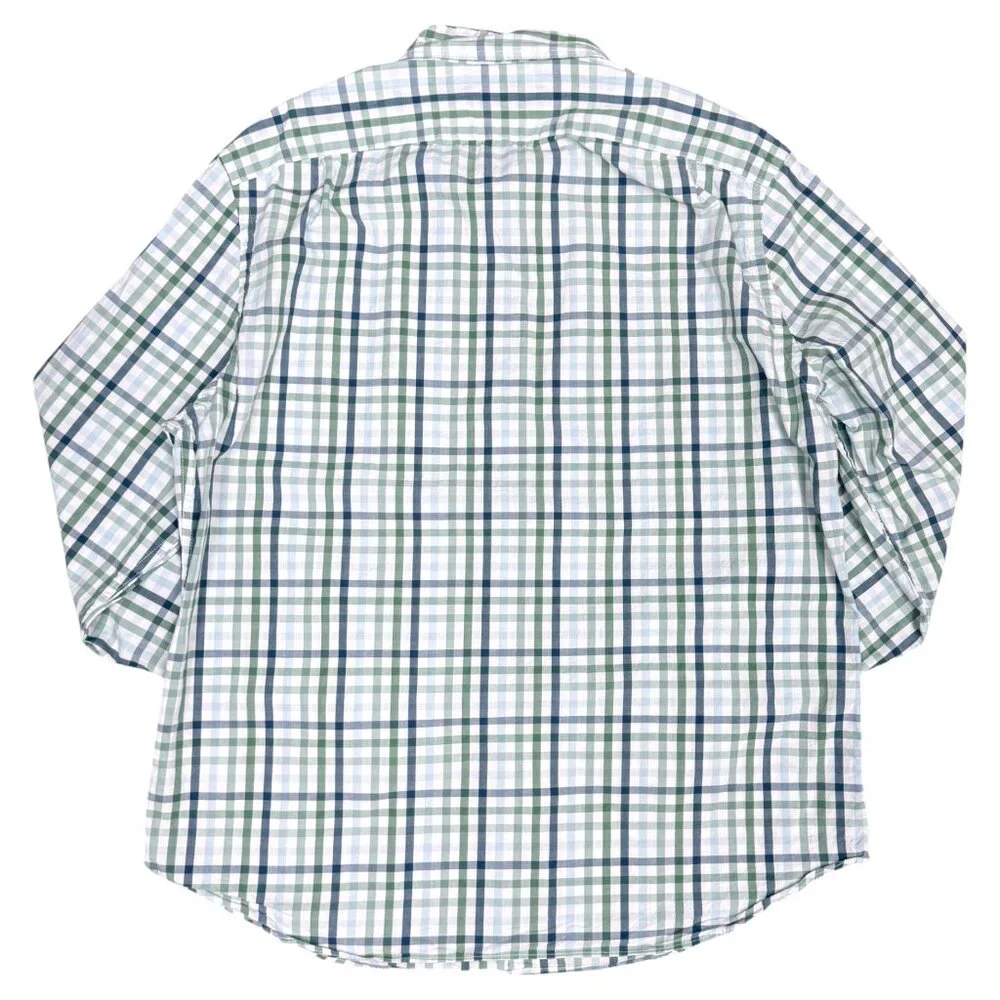 J. CREW Men's EUC Classic Fit Flex Washed Plaid Button Down‎ Shirt | Size XL
